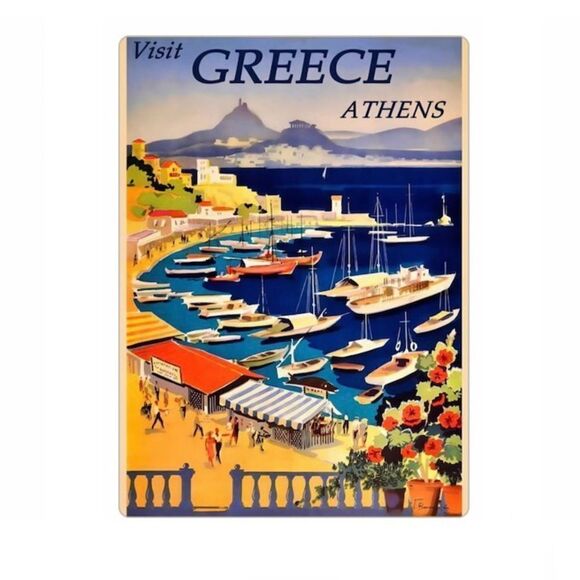 Vintage Athens Greece 🇬🇷 Magnet - Picture 1 of 4